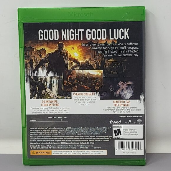 Dying Light Xbox One Game‎ Untested - Picture 2 of 8